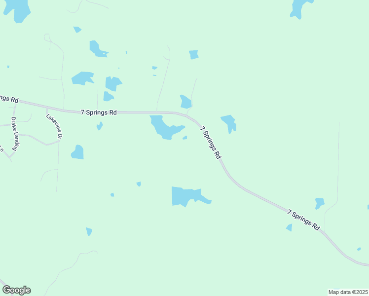 map of restaurants, bars, coffee shops, grocery stores, and more near 3429 7 Springs Road in Raymond