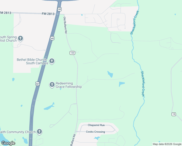 map of restaurants, bars, coffee shops, grocery stores, and more near 309 Bridle Ridge Court in Tyler