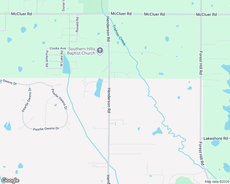 map of restaurants, bars, coffee shops, grocery stores, and more near 3838-4056 Henderson Rd in Byram