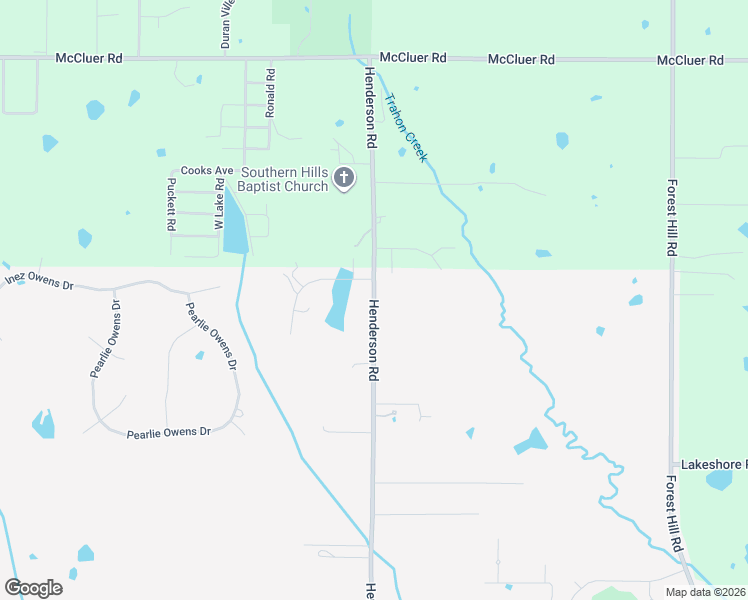 map of restaurants, bars, coffee shops, grocery stores, and more near 3838 Henderson Road in Byram