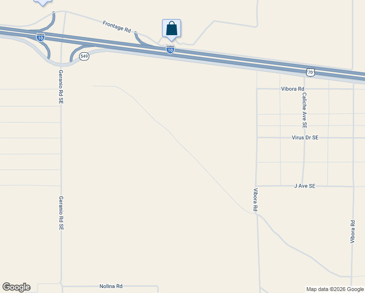 map of restaurants, bars, coffee shops, grocery stores, and more near Vibora Road in Luna County