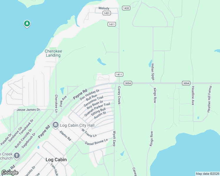 map of restaurants, bars, coffee shops, grocery stores, and more near 14247 Bull Run in Malakoff