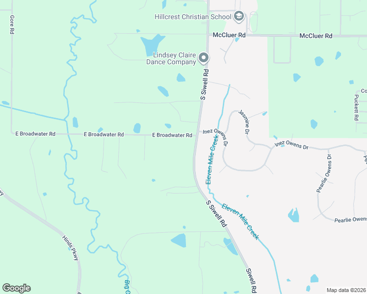 map of restaurants, bars, coffee shops, grocery stores, and more near 4305 South Siwell Road in Jackson