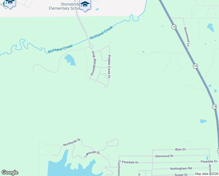map of restaurants, bars, coffee shops, grocery stores, and more near 567 Stone Brook Place in Brandon