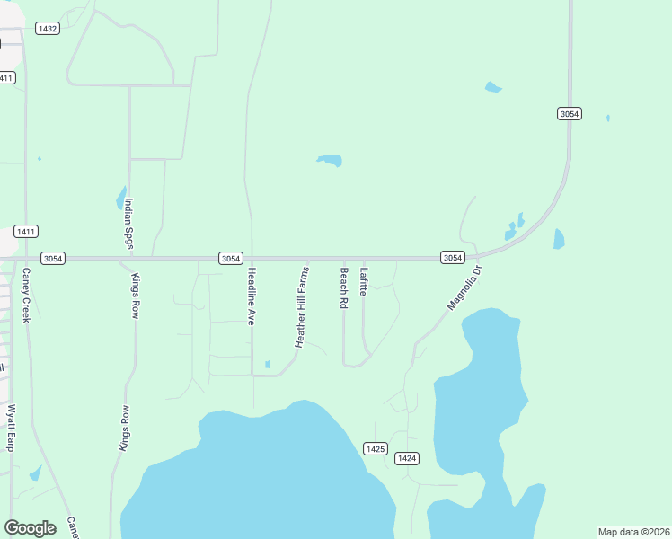 map of restaurants, bars, coffee shops, grocery stores, and more near 5965 Beach Road in Eustace