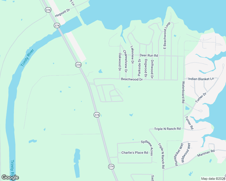 map of restaurants, bars, coffee shops, grocery stores, and more near 105 Shady Trail in Trinidad