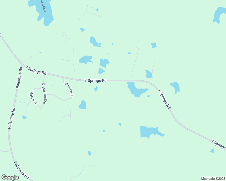 map of restaurants, bars, coffee shops, grocery stores, and more near 2865 7 Springs Road in Raymond