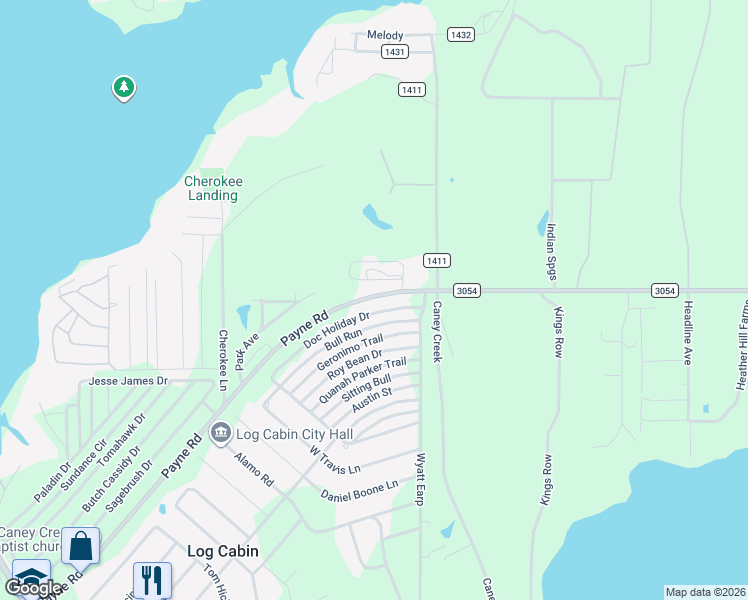 map of restaurants, bars, coffee shops, grocery stores, and more near 6021 Pr 6803 in Malakoff