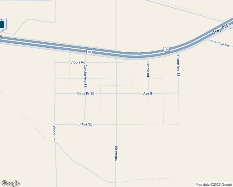 map of restaurants, bars, coffee shops, grocery stores, and more near Avenue 5 in Deming