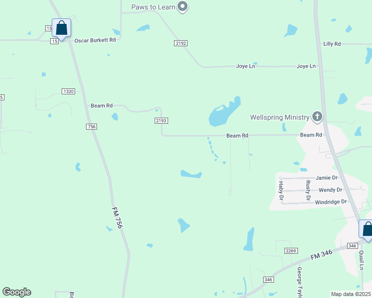 map of restaurants, bars, coffee shops, grocery stores, and more near 7760 County Road 2193 in Whitehouse