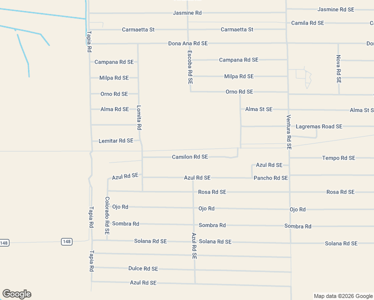 map of restaurants, bars, coffee shops, grocery stores, and more near Pipeline Road in Deming