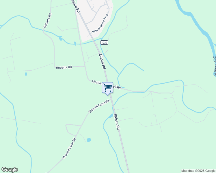 map of restaurants, bars, coffee shops, grocery stores, and more near 55 Bell Road in Ellabell