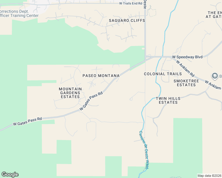 map of restaurants, bars, coffee shops, grocery stores, and more near 4851 West Gates Pass Road in Tucson
