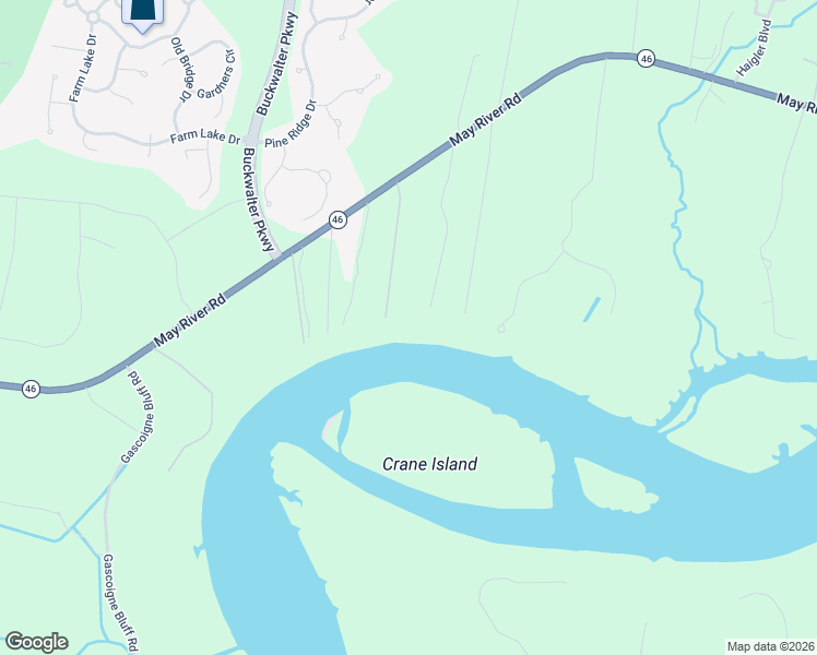 map of restaurants, bars, coffee shops, grocery stores, and more near 942 May River Road in Bluffton