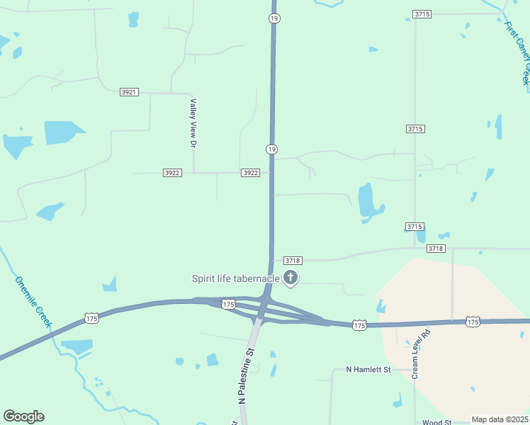 map of restaurants, bars, coffee shops, grocery stores, and more near 6187 Texas 19 in Athens