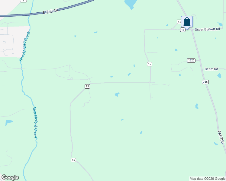 map of restaurants, bars, coffee shops, grocery stores, and more near 16997 County Road 15 in Tyler