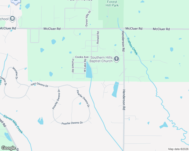 map of restaurants, bars, coffee shops, grocery stores, and more near 4040 Harrel Avenue in Jackson