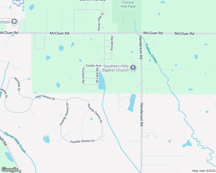 map of restaurants, bars, coffee shops, grocery stores, and more near 4040 Harrel Avenue in Jackson
