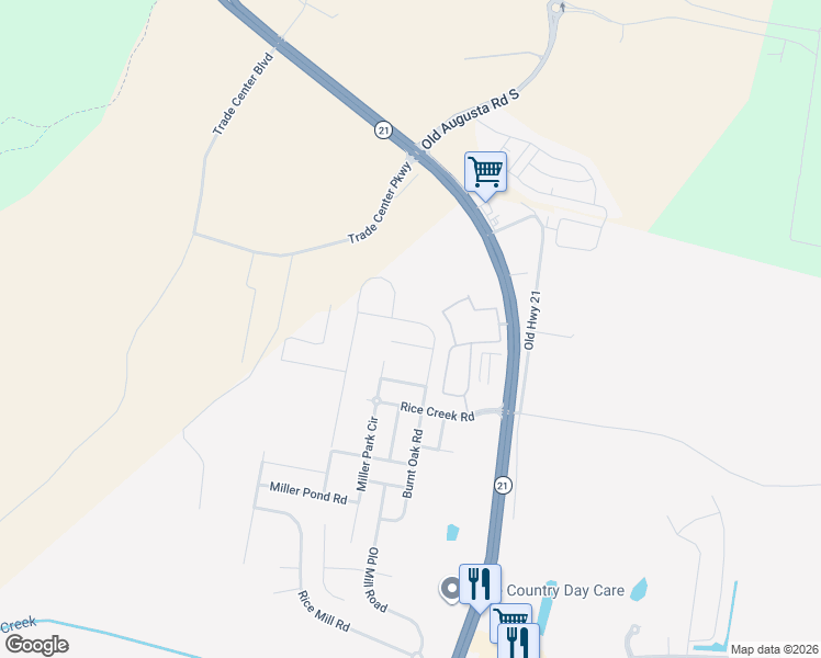 map of restaurants, bars, coffee shops, grocery stores, and more near 10 Coronedo Court in Port Wentworth