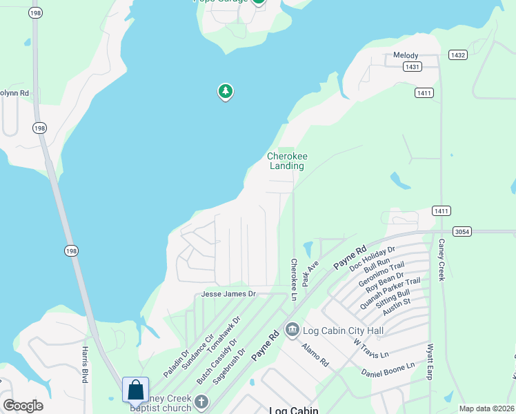 map of restaurants, bars, coffee shops, grocery stores, and more near 6033 Gowan Drive in Malakoff