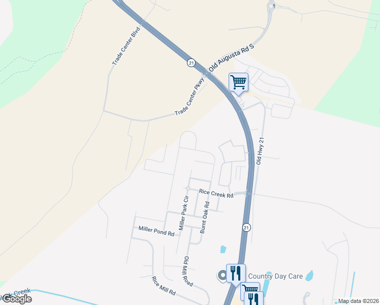 map of restaurants, bars, coffee shops, grocery stores, and more near 12 Coronedo Lane in Port Wentworth