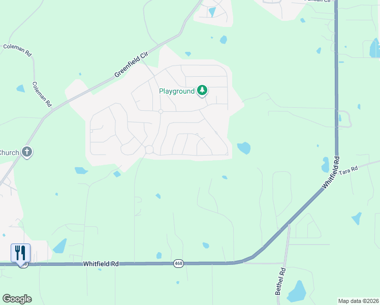 map of restaurants, bars, coffee shops, grocery stores, and more near 304 Ridge Pointe Drive in Brandon