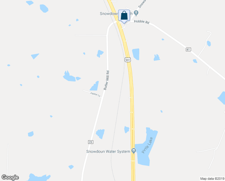 map of restaurants, bars, coffee shops, grocery stores, and more near 605 Butler Mill Road in Montgomery