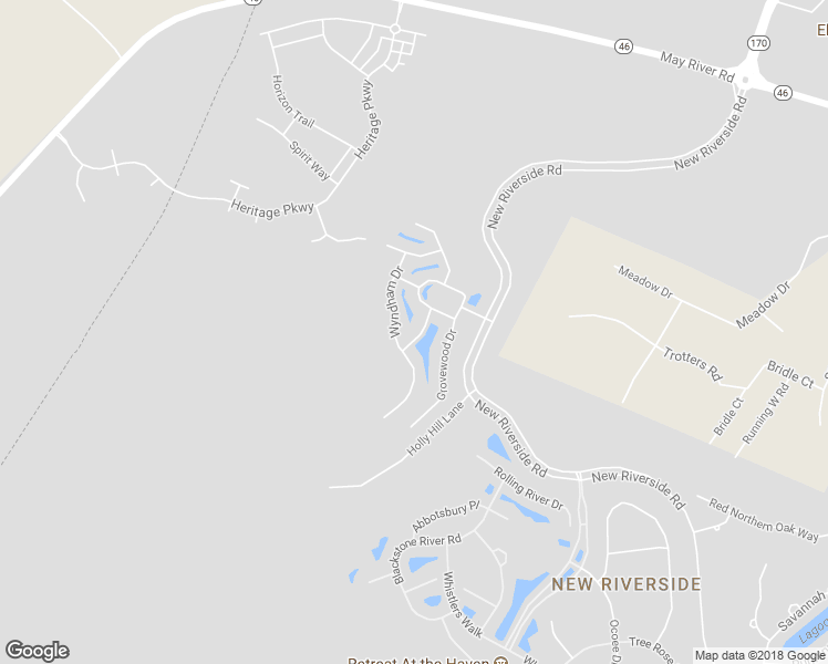 map of restaurants, bars, coffee shops, grocery stores, and more near 12 Elloree Way in Bluffton