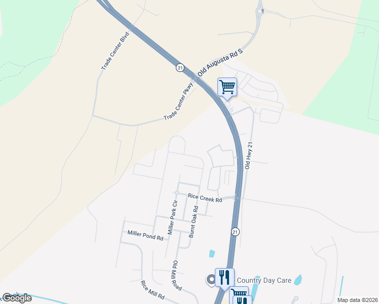 map of restaurants, bars, coffee shops, grocery stores, and more near 10 Coronedo Court in Port Wentworth