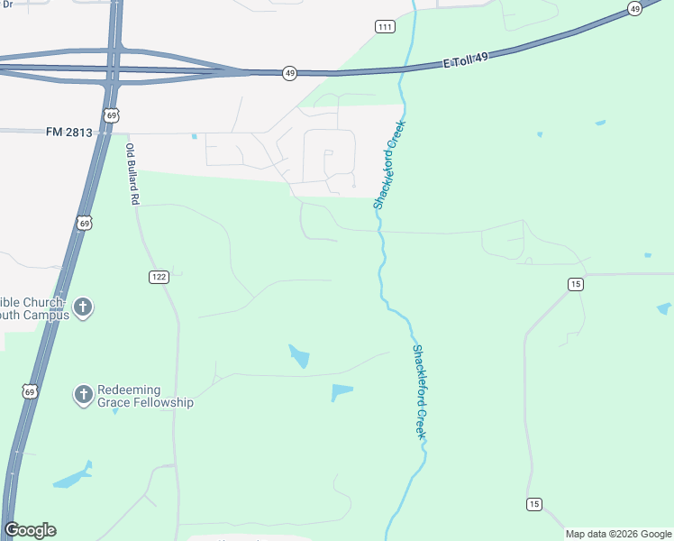 map of restaurants, bars, coffee shops, grocery stores, and more near 570 Contenders Way in Tyler