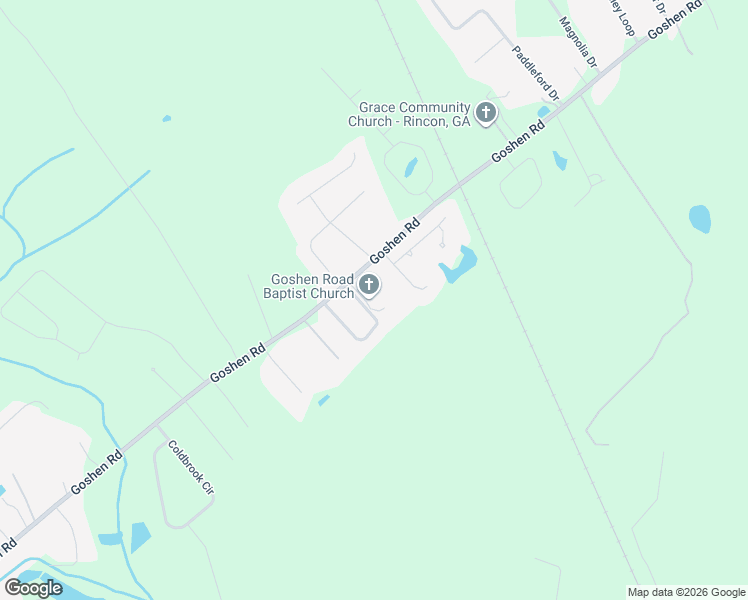 map of restaurants, bars, coffee shops, grocery stores, and more near 1323 Goshen Road in Rincon