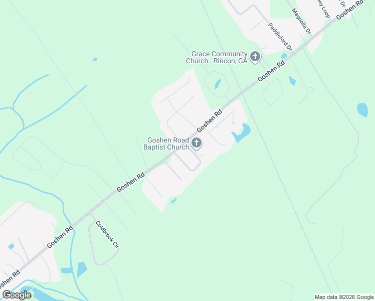 map of restaurants, bars, coffee shops, grocery stores, and more near 1323 Goshen Road in Rincon