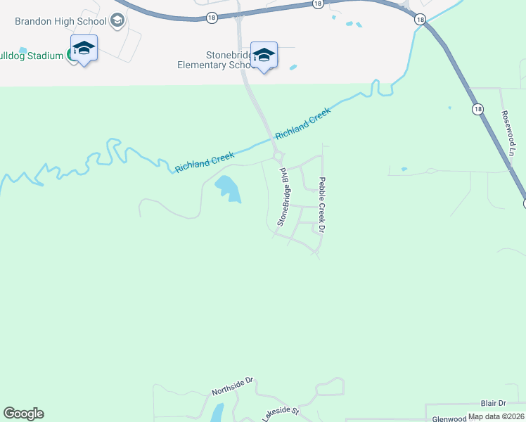 map of restaurants, bars, coffee shops, grocery stores, and more near in Brandon