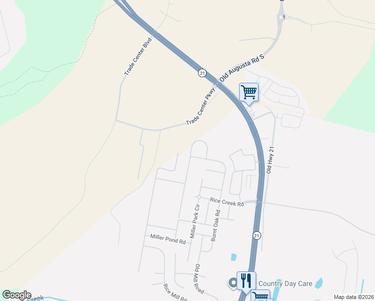 map of restaurants, bars, coffee shops, grocery stores, and more near 12 Coronedo Lane in Port Wentworth