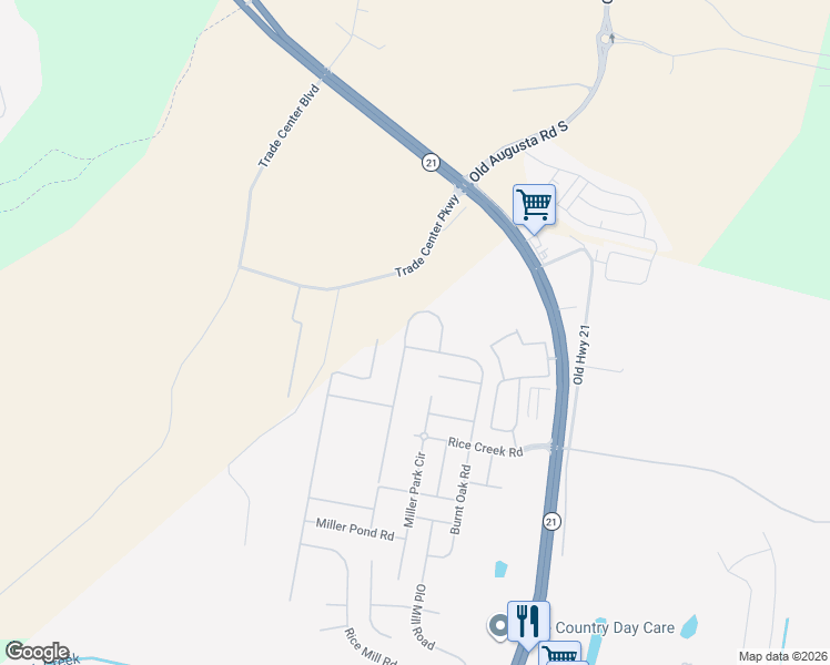 map of restaurants, bars, coffee shops, grocery stores, and more near 12 Coronedo Lane in Port Wentworth