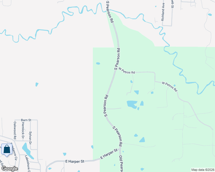 map of restaurants, bars, coffee shops, grocery stores, and more near 2400 South Pearson Road in Pearl