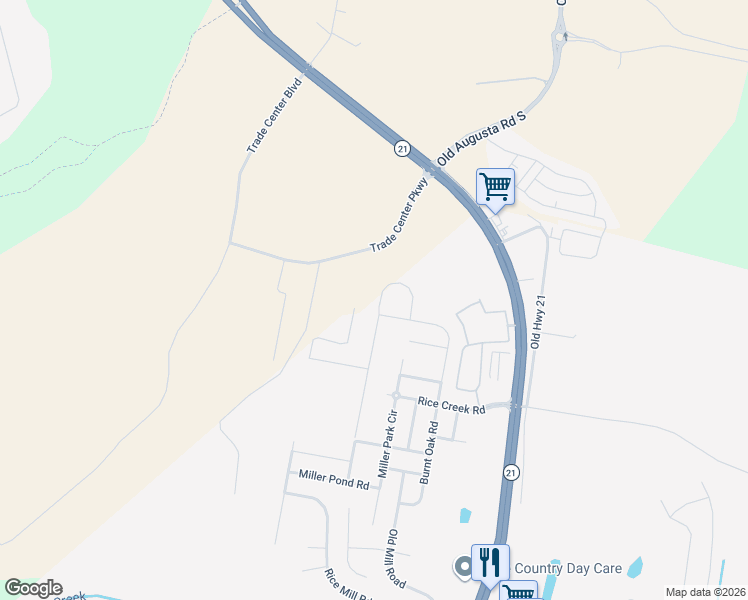 map of restaurants, bars, coffee shops, grocery stores, and more near 12 Coronedo Lane in Port Wentworth