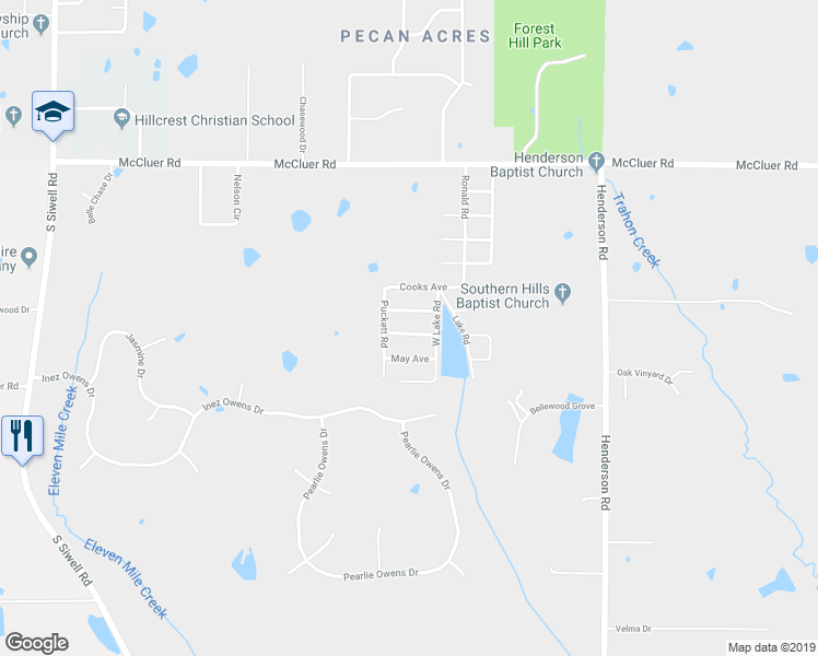 map of restaurants, bars, coffee shops, grocery stores, and more near 1475 Bass Avenue in Jackson