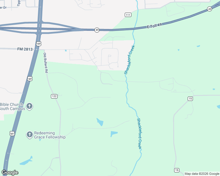 map of restaurants, bars, coffee shops, grocery stores, and more near 9279 Ridge Creek Drive in Tyler