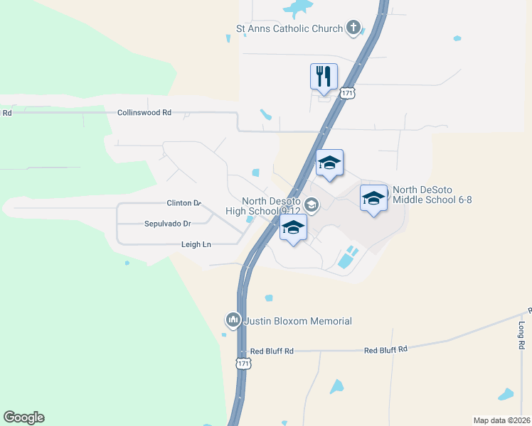 map of restaurants, bars, coffee shops, grocery stores, and more near 182 Darren Street in Stonewall