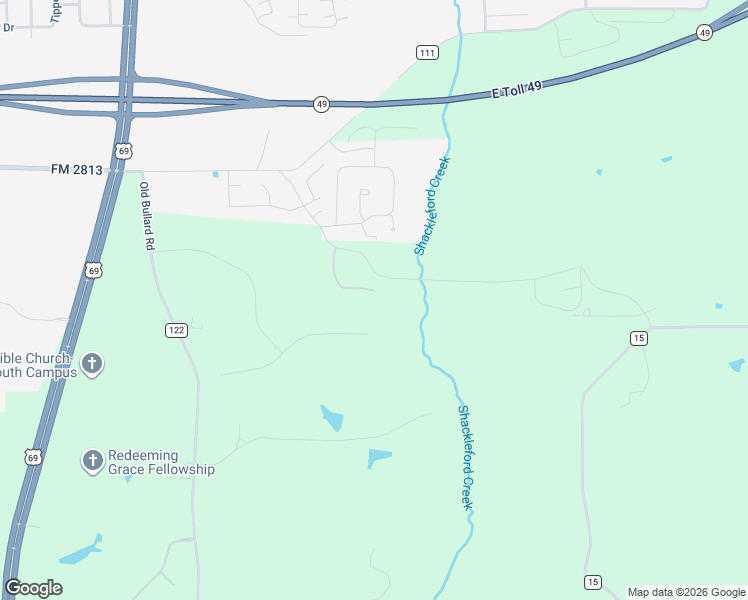 map of restaurants, bars, coffee shops, grocery stores, and more near 9298 Ridge Creek Drive in Tyler
