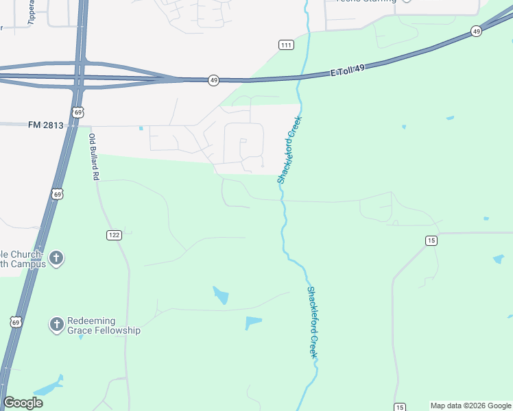map of restaurants, bars, coffee shops, grocery stores, and more near 9298 Ridge Creek Drive in Tyler
