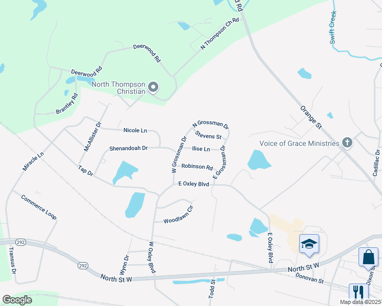 map of restaurants, bars, coffee shops, grocery stores, and more near 1314 Ilise Lane in Vidalia