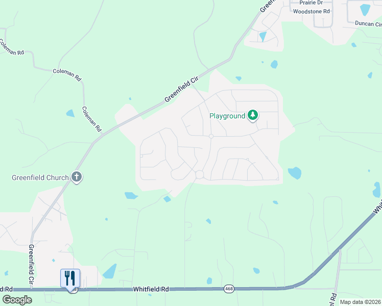 map of restaurants, bars, coffee shops, grocery stores, and more near 402 Winterfield Way in Brandon