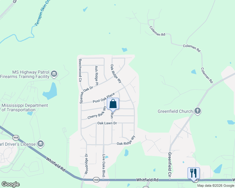 map of restaurants, bars, coffee shops, grocery stores, and more near 119 Laurel Park Place in Brandon