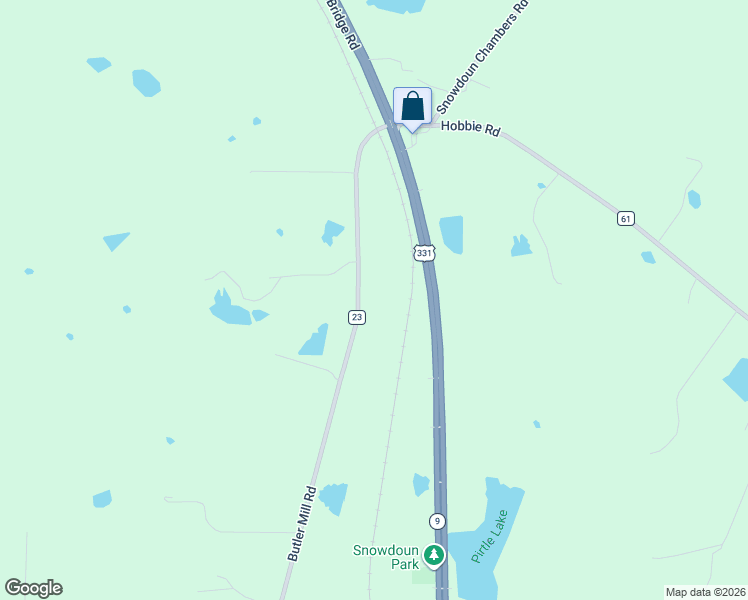 map of restaurants, bars, coffee shops, grocery stores, and more near 517 Butler Mill Road in Montgomery
