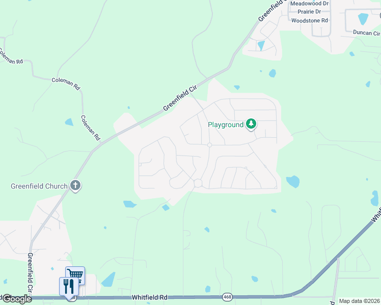 map of restaurants, bars, coffee shops, grocery stores, and more near 310 Winterfield Court in Brandon