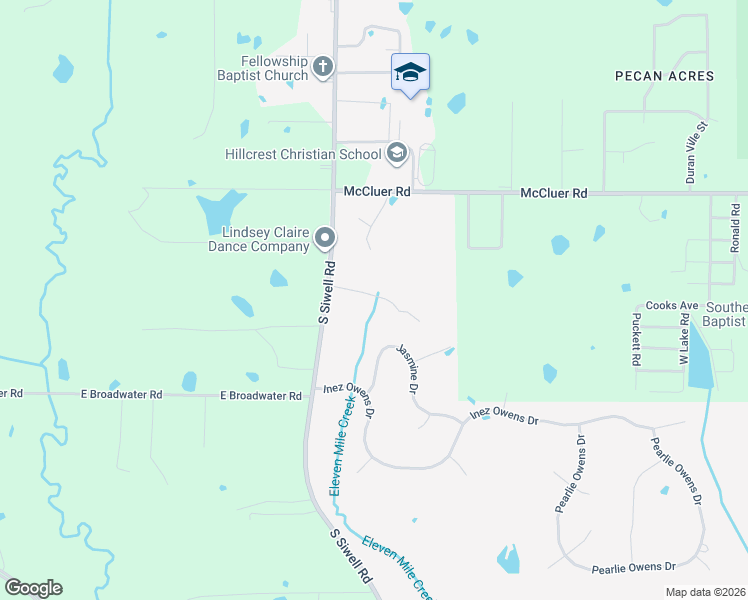 map of restaurants, bars, coffee shops, grocery stores, and more near 4128 South Siwell Road in Jackson