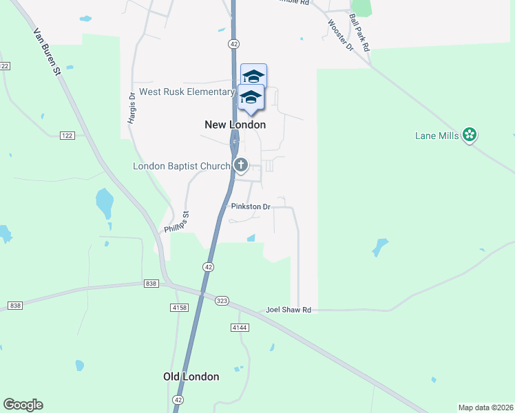 map of restaurants, bars, coffee shops, grocery stores, and more near 958-966 Church Street in Overton