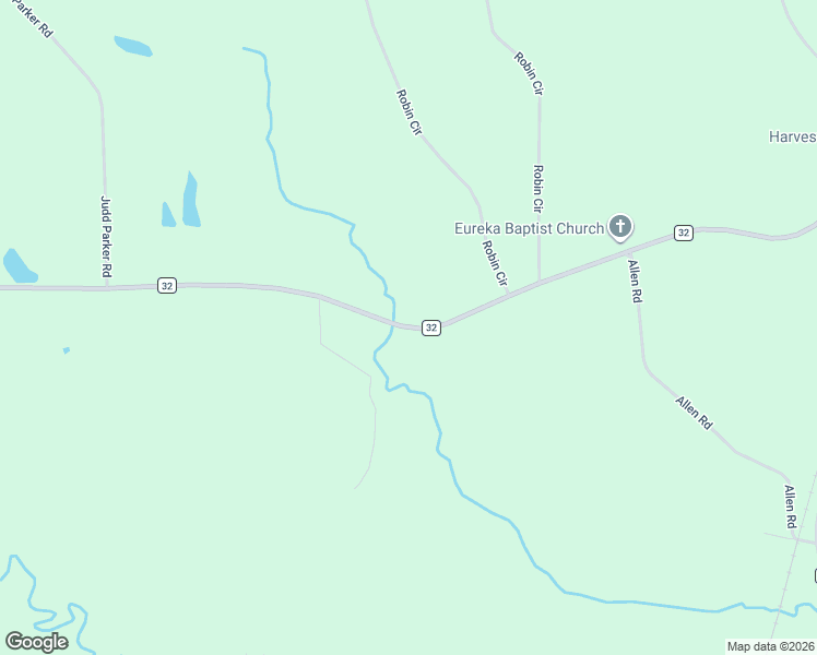 map of restaurants, bars, coffee shops, grocery stores, and more near County Road 32 in Lisman